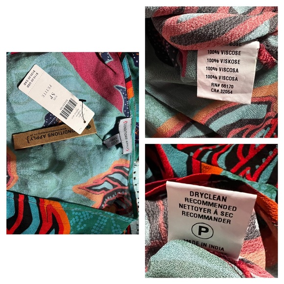 Anthropologie Conditions Apply Sleek Wrap Blouse Top SP - Picture 16 of 16